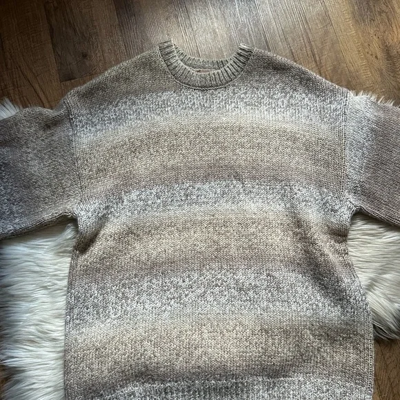 SHOW ME YOUR MUMU Timothy Tunic Sweater Neutral Space Dye Knit - Picture 8 of 11